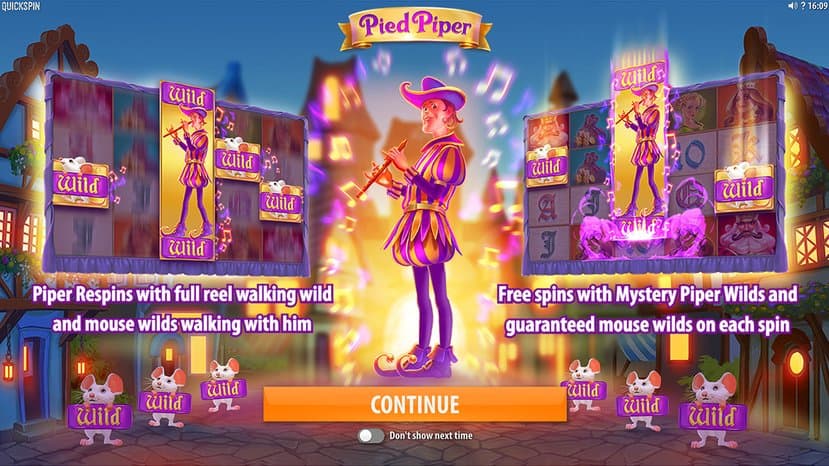 Pied Piper Pokies Bonus Game