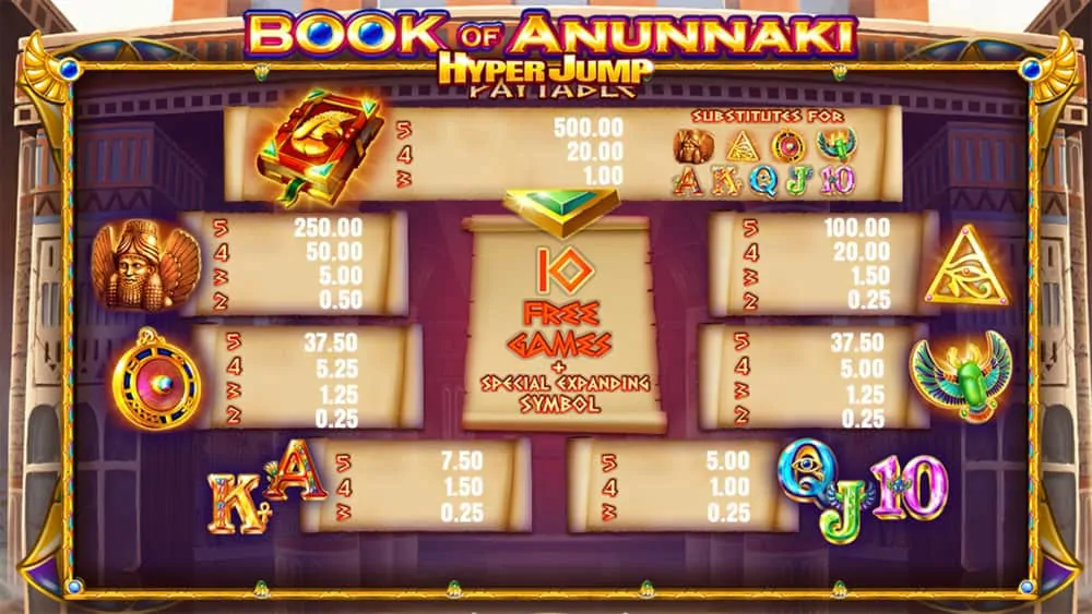 Book of Anunnaki Pokies