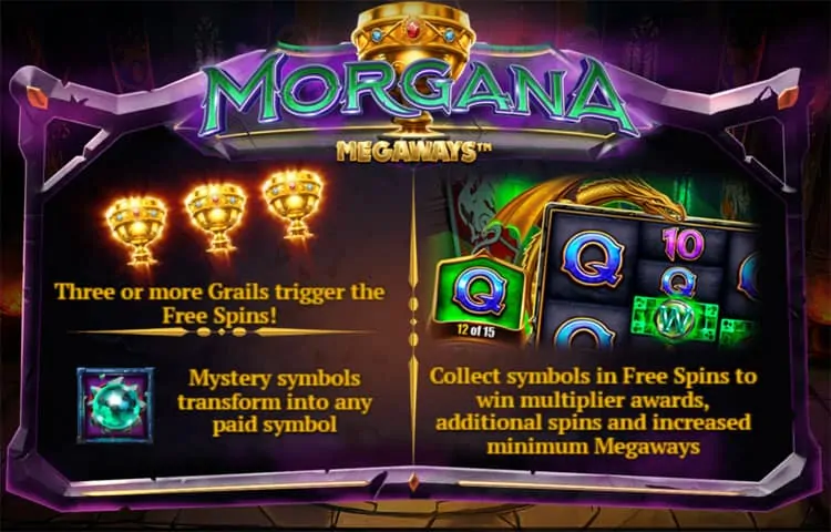 Morgana Megaways Pokie Bonus